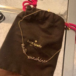 Hello Sunshine! Kate Spade Gold Necklace